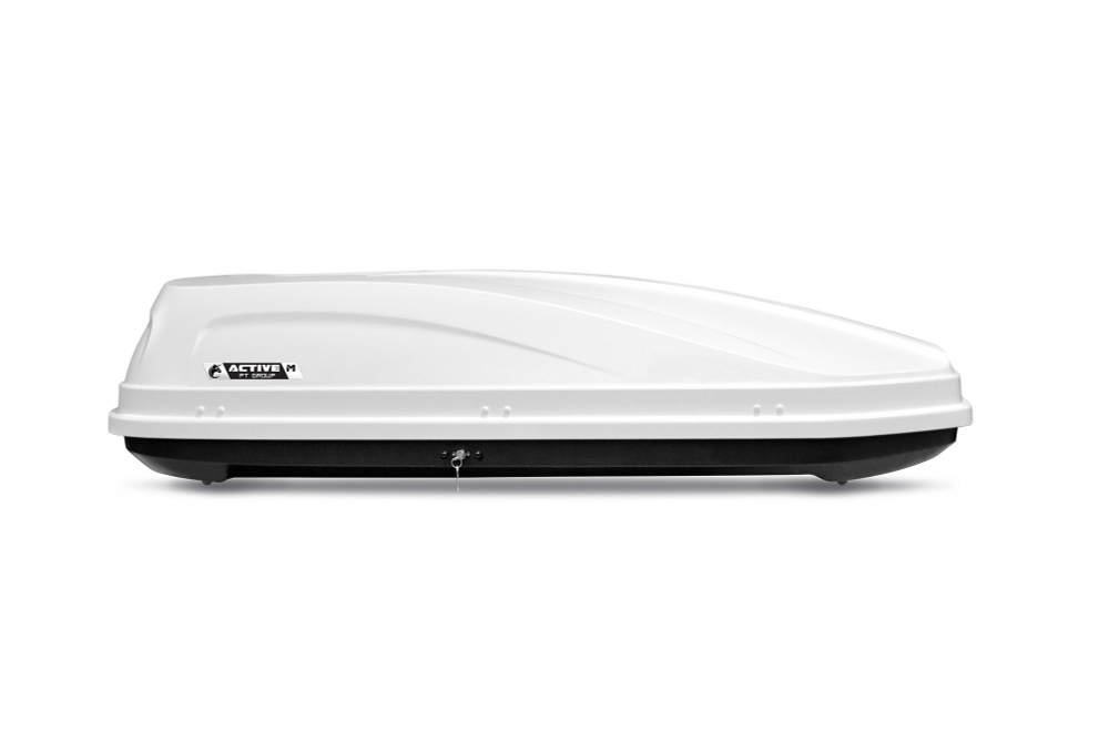 Автобокс PT Group  ACTIVE M (450 л) 187х88х44 белый с двусторонним открыванием