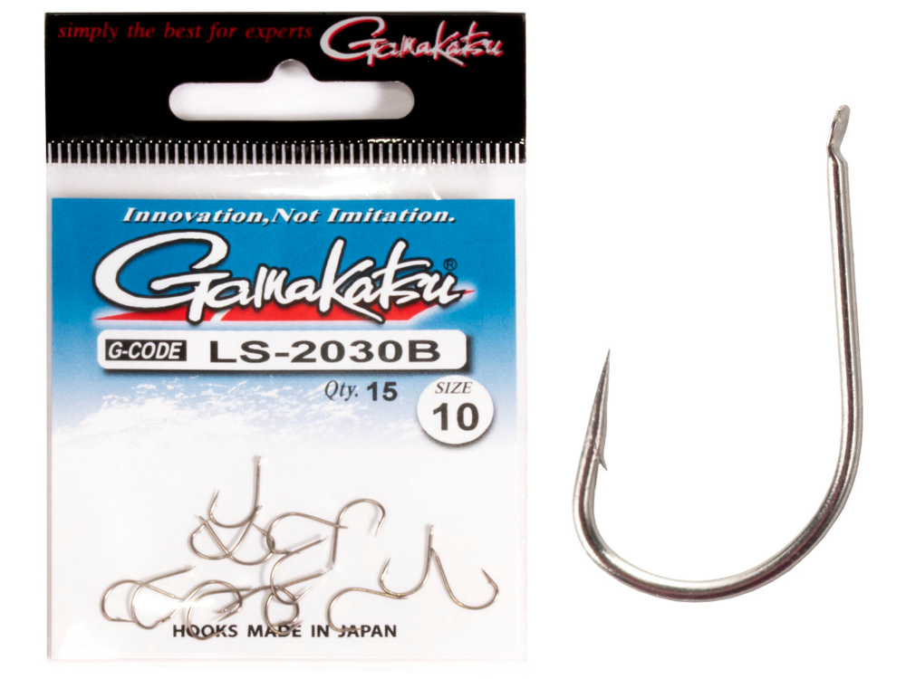 Крючки Gamakatsu LS-2030B NEW LABEL HOOKS BRONZE разм. 10 15шт.