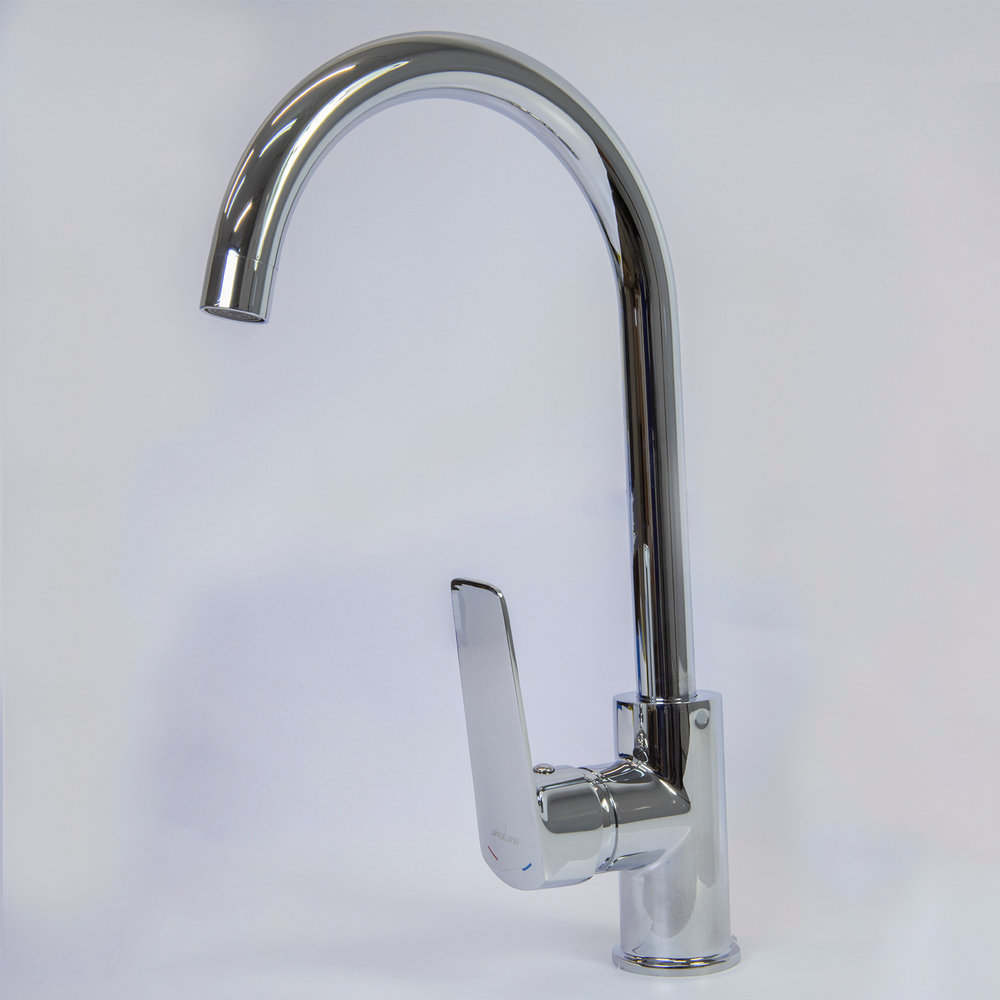 Смеситель для кухни 35k MIXLINE МЛ15-031(ML15-031) выс.излив б/отв бок п/гайку (без подводки)