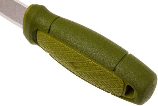 Нож Morakniv Eldris, нержавеющая сталь, цвет зеленый, с ножнами, 12651