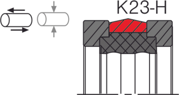 Уплотнение поршня K23-H