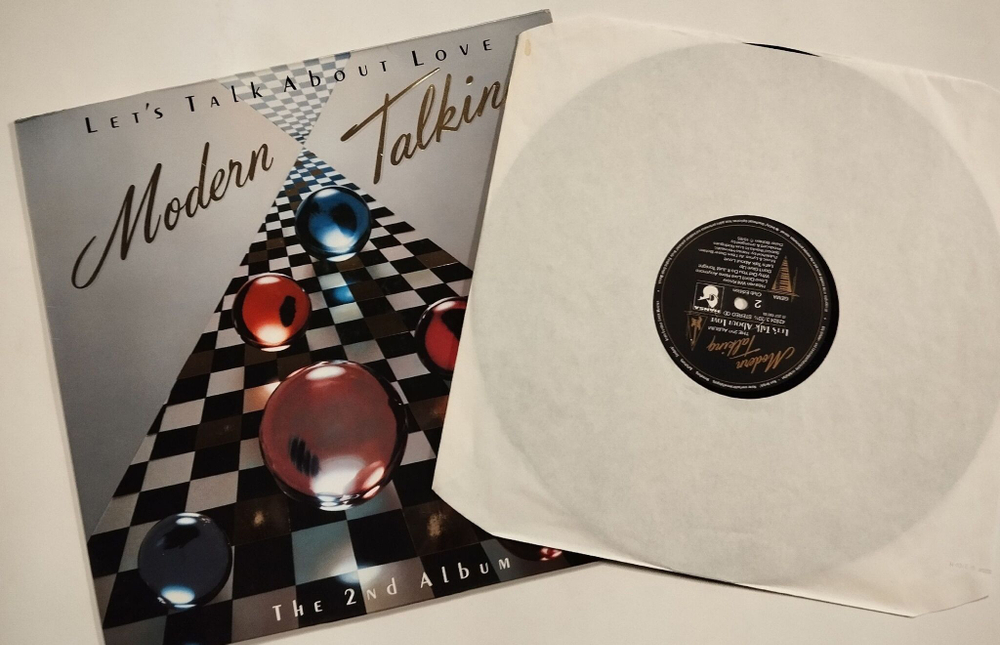 Винтажная виниловая пластинка LP Modern Talking Lets Talk About Love (Germany 1985)