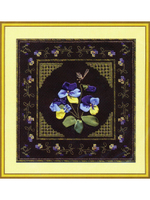 "Трехцветная фиалка"-Ц-849 вышивка