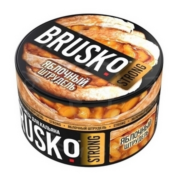 Бестабачная смесь для кальяна BRUSKO, 250 г, Яблочный штрудель, Strong