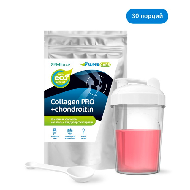 Натуральный коллаген GYMforce PRO с хондропротекторами, 150 г
