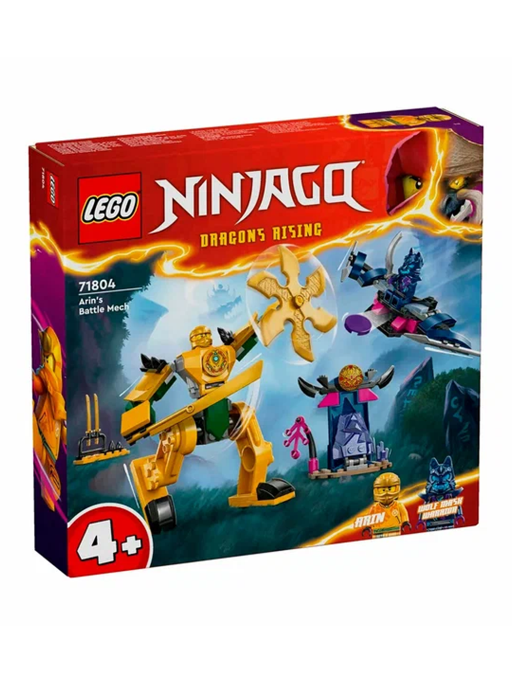 Конструктор Лего Ниндзяго Боевой робот Арина 71804 | LEGO Ninjago Arin’s Battle Mech | набор с роботом | 104 детали 4+