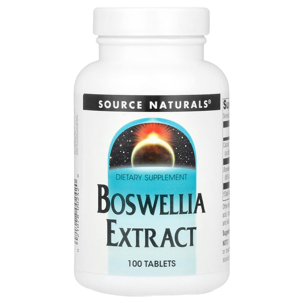 Source Naturals, экстракт босвеллии, 100 таблеток