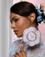 Ручное зеркало Flower Knows Butterfly Cloud Collar Hand Mirror - Floral Cyan