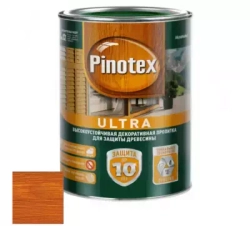 Пропитка декоративная для защиты древесины Pinotex Ultra AWB полуглянцевая орех 1 л