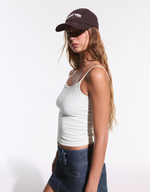 Женский топ на контрастных бретелях - BERSHKA