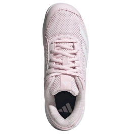 Детские теннисные кроссовки Adidas Courtflash K - distilled pink/cloud white/cloud white