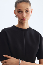 Топ из скубы с пеплумом - H&M