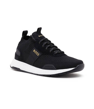 Кроссовки Titanium_Runn_knst_N BOSS BLACK - черный(50498245)