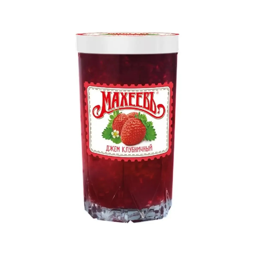 Джем МАХЕЕВЪ стакан 400гр клубника 1/10