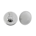 Пуговицы на ножке 28L=18 мм, (Silver (серебристый)), 36 шт