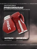 Перчатки боксерские на шнурках Rage Iron Will микрофибра красные