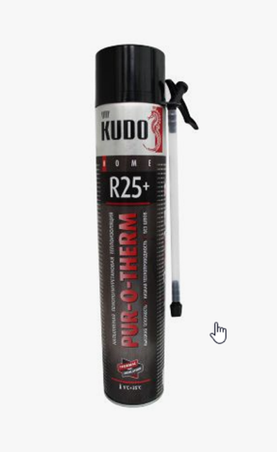 Утеплитель напыляемый KUDO  PUR-PRO-THERM S 5.0, 1 000мл PUR-PRO-THERM S 5.0