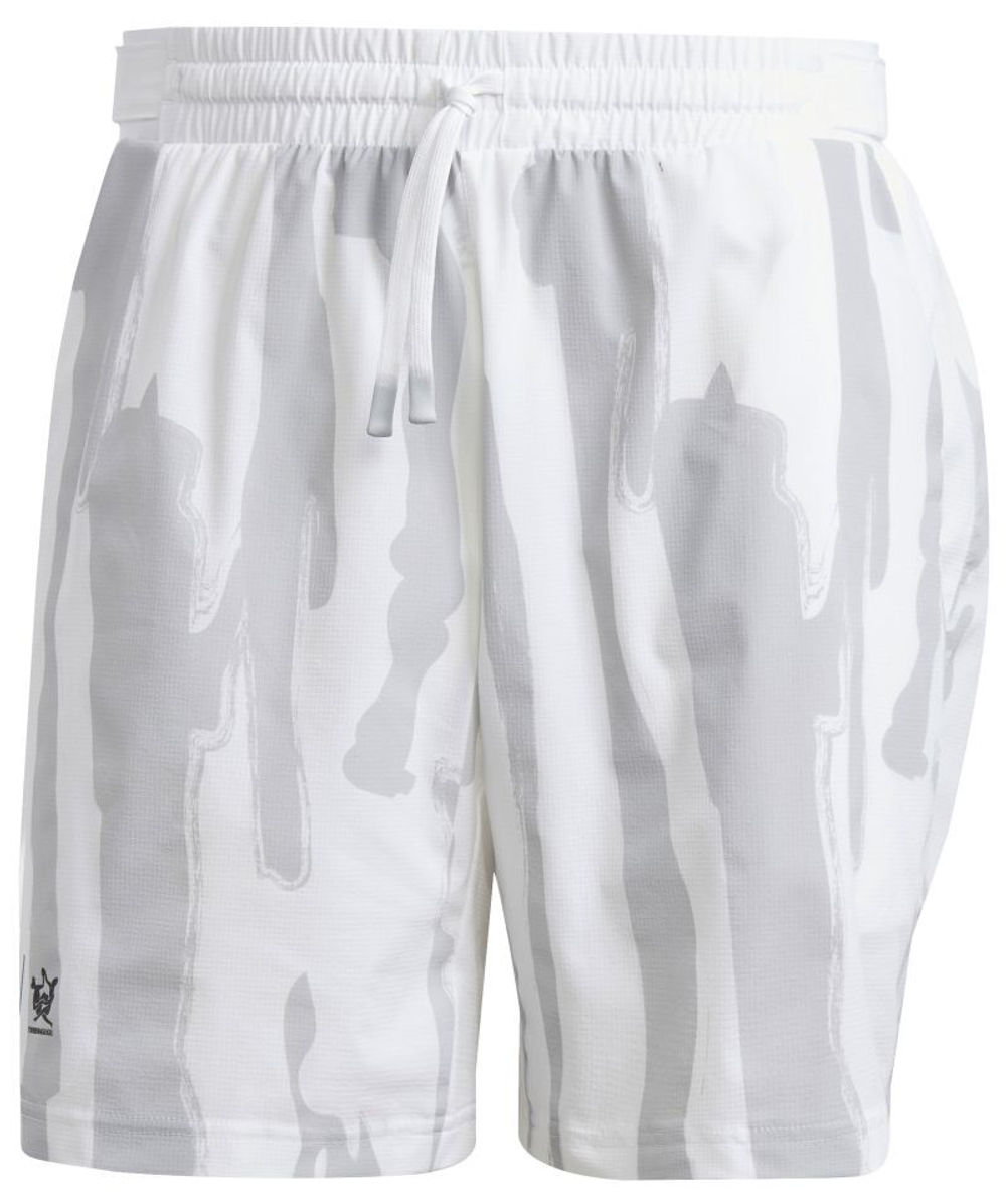 Мужские теннисные шорты Adidas New York Printed Short - белый