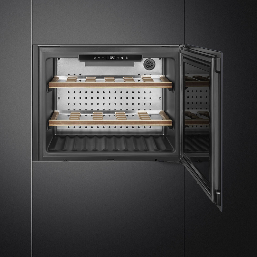 Холодильный шкаф для вина встраиваемый Smeg CVI121G