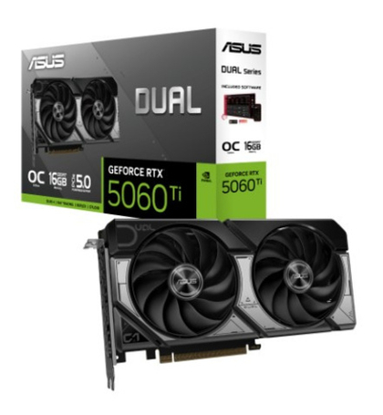 Видеокарта ASUS GeForce RTX 5060 TI DUAL OC (90YV0MH0-M0NA00)