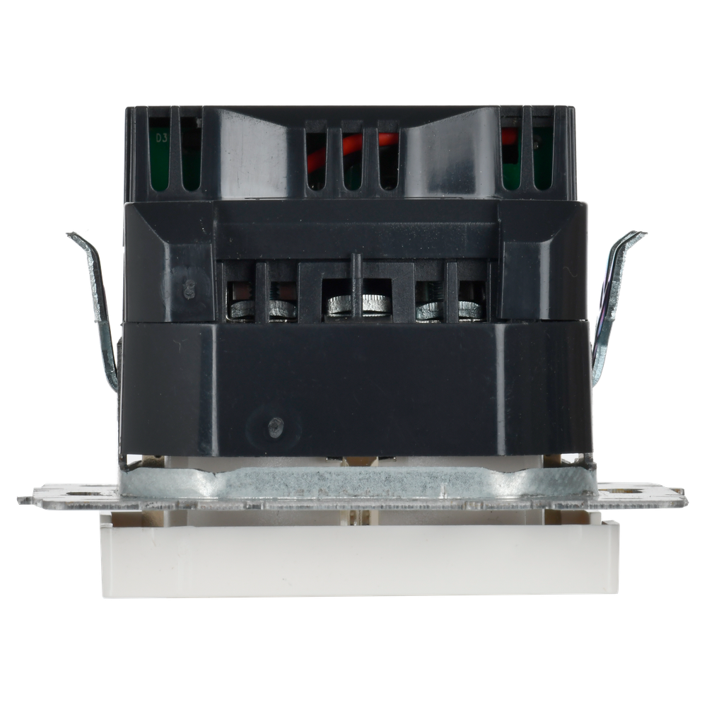 BRITE Розетка 1-местная с заземлением с защитными шторками 16А с USB A+C 18Вт РЮш11-1-БрБ белый IEK