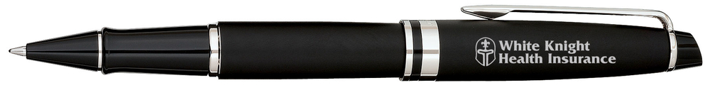 Ручка-роллер Waterman Expert, цвет: Black Laque CT, стержень: Fblk
