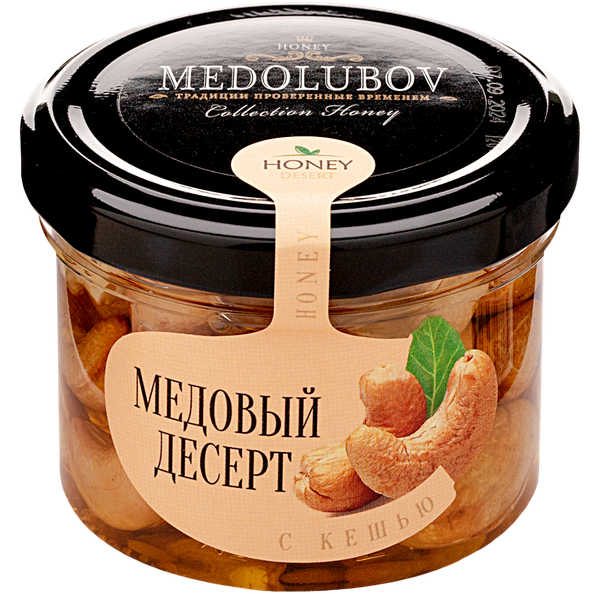 Медовый десерт с кешью Медолюбов 125 мл