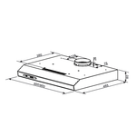 Кухонная вытяжка HOMSair HORIZONTAL 50 черный фото 2