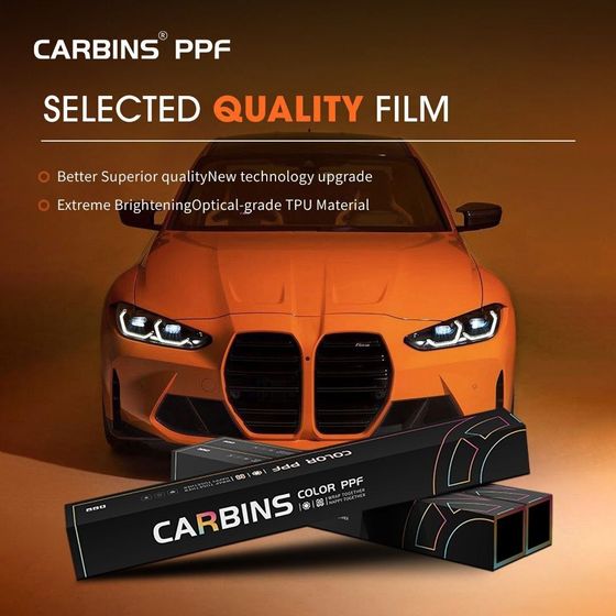 Carbins Color PPF Begonia Red CR 05 красная цветная полиуретановая защитная антигравийная пленка