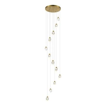 Светильник подвесной LED 12*3W 3000K SL6114.203.12 золотистый/прозрачный Cascato ST-Luce