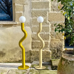 Floor design lamp Straw Zigzag by Julie Lansom