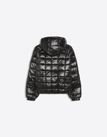 Мужская стёганая куртка grid с капюшоном - BERSHKA