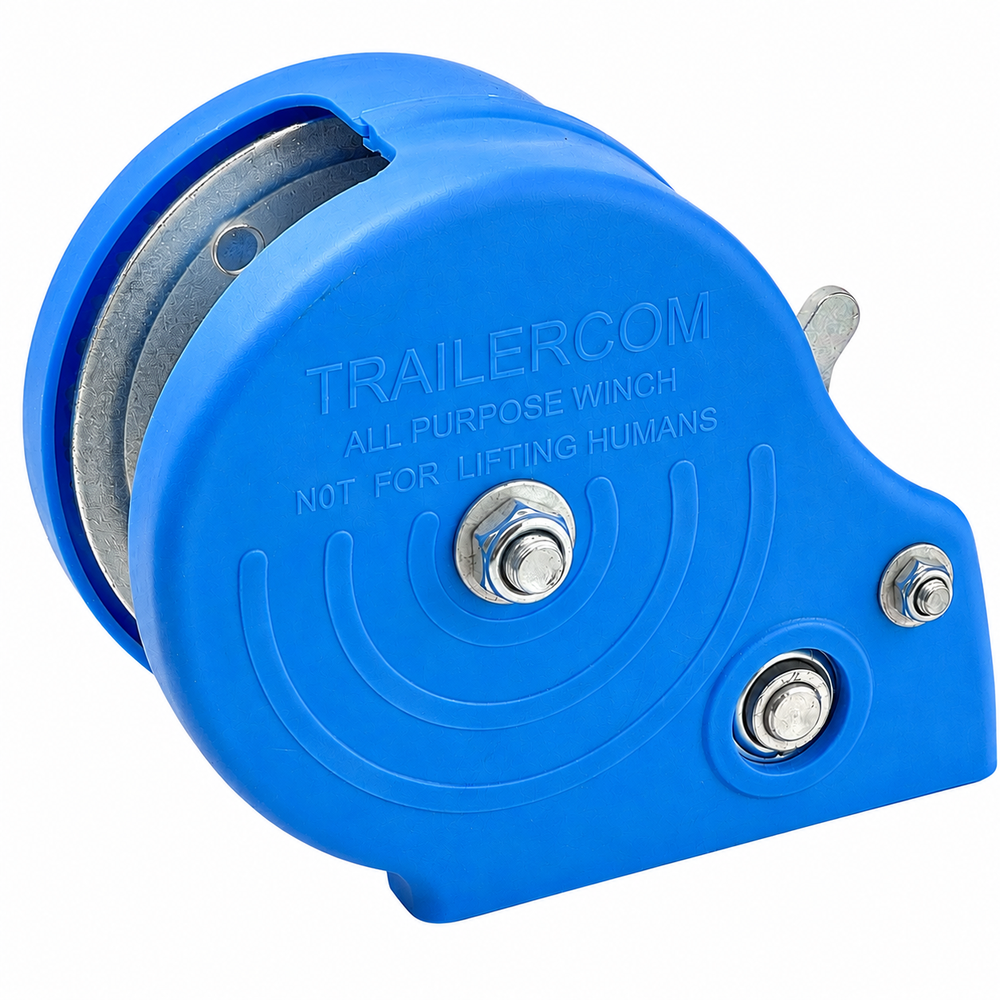 Лебедка ручная в корпусе TRAILERCOM W1200LBS 0104C (г/п 545кг, фал 7м)