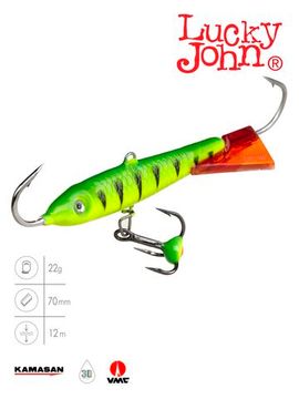 Балансир Lucky John CLASSIC 7 с тр. 70мм/36RT блистер
