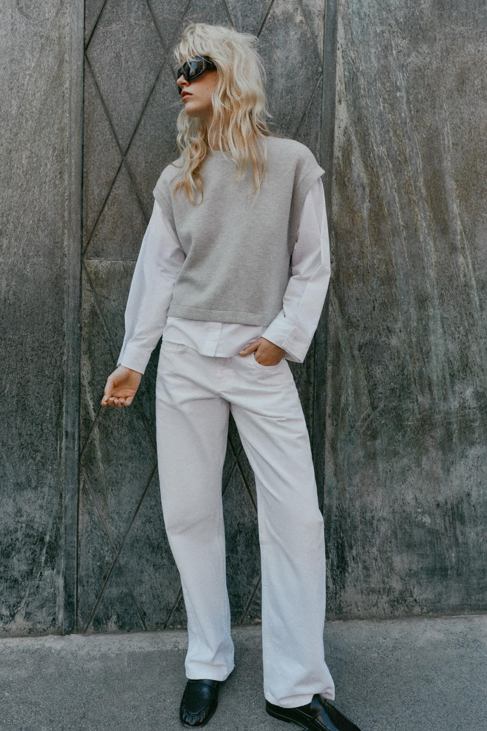 КОМБИНИРОВАННЫЙ ЖИЛЕТ — ZARA