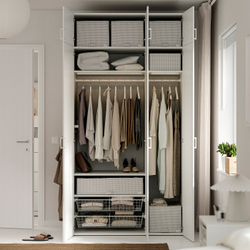 IKEA STUK  (ИКЕА СТУК)  -  Сумка для хранения - белый/черный 34x51x28 см