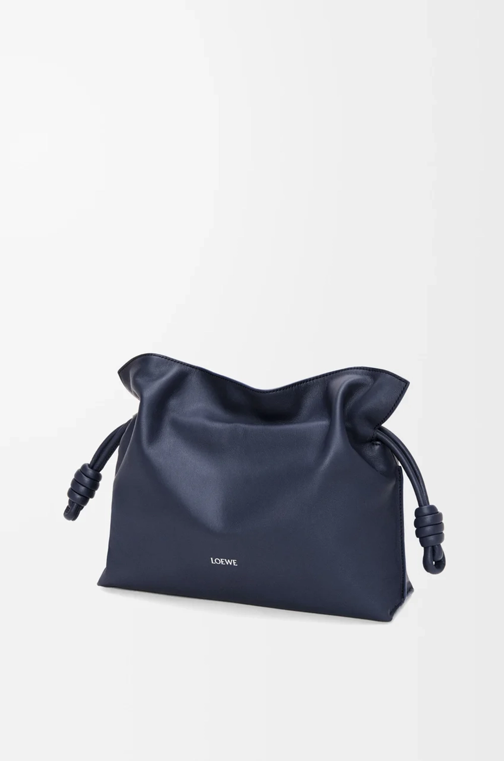 Loewe Сумка-клатч среднего размера Flamenco из телячьей кожи наппа, темно-синий