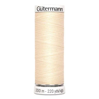 Нить Sew-All 200 м, Gutermann, 414 св.кремово-бежевый