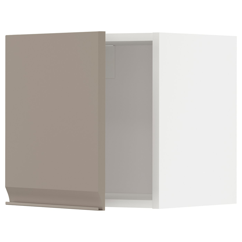 IKEA METOD  (ИКЕА МЕТОД)  -  Шкаф навесной - белый/Упплёв матовый тёмно-бежевый 40x40 см