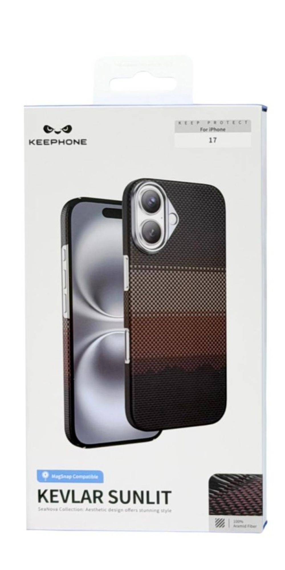 Накладка для i-Phone 17 Keephone Kevlar Sunlit MagSnap
