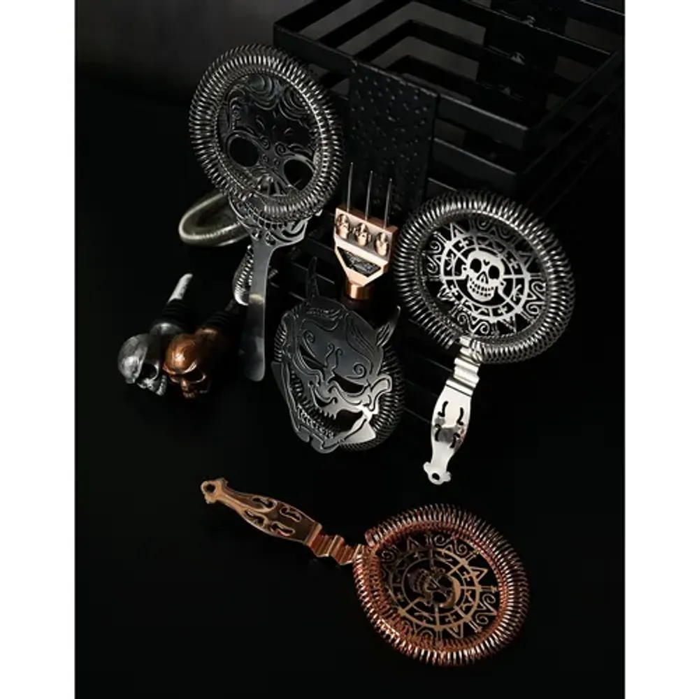 Стрейнер барный нерж. 22,3 см d 9,5 см Череп Skull B'Guys P.L.- Barbossa