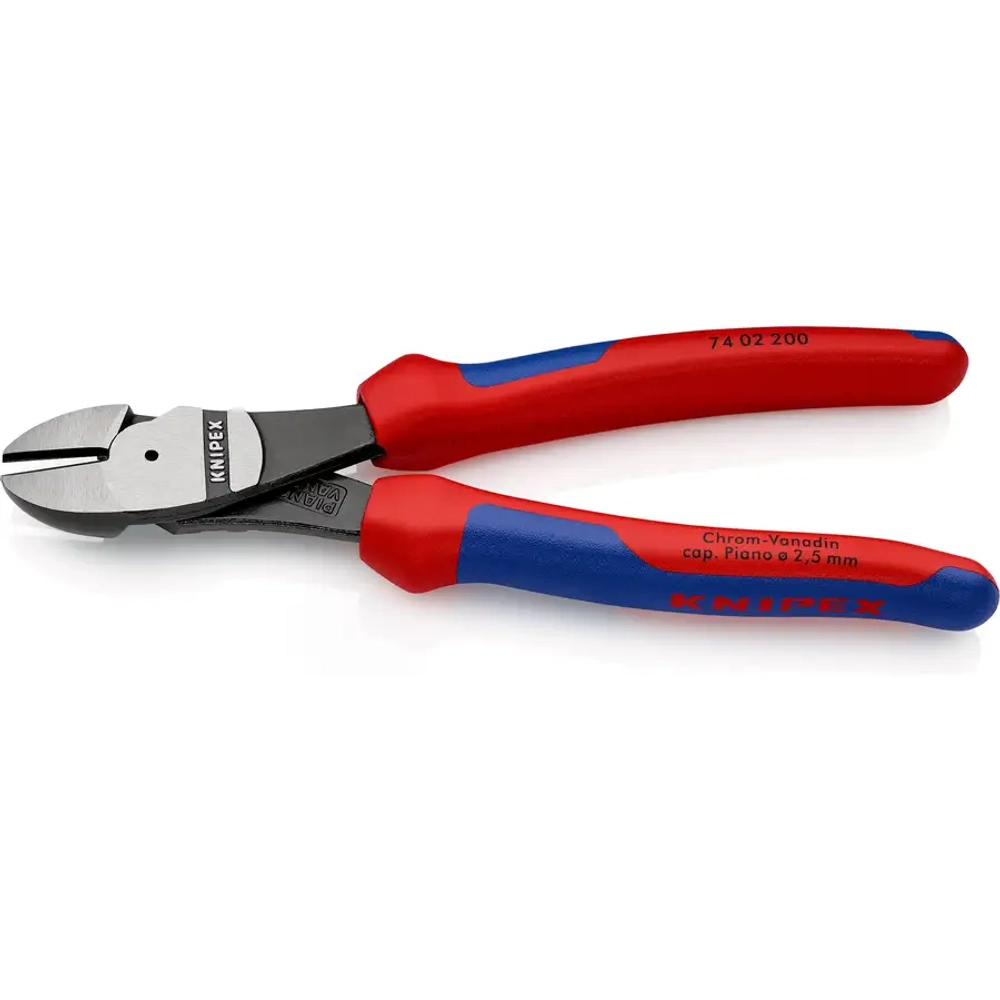 Кусачки боковые особой мощности черненые 200 мм Knipex 74 02 200 SB