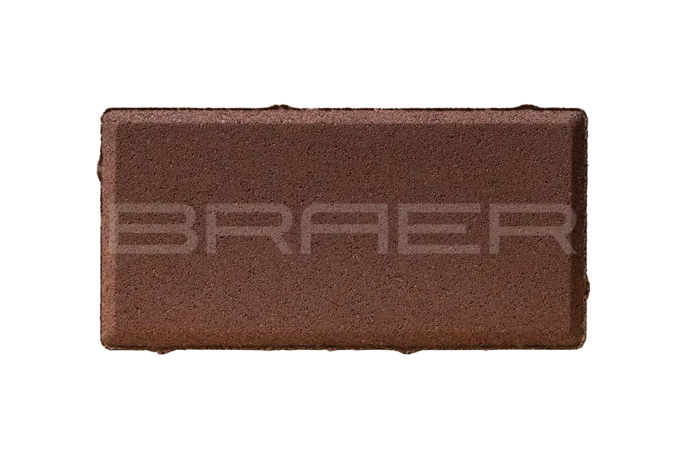 Тротуарная плитка Braer Прямоугольник, Красный, 60 мм