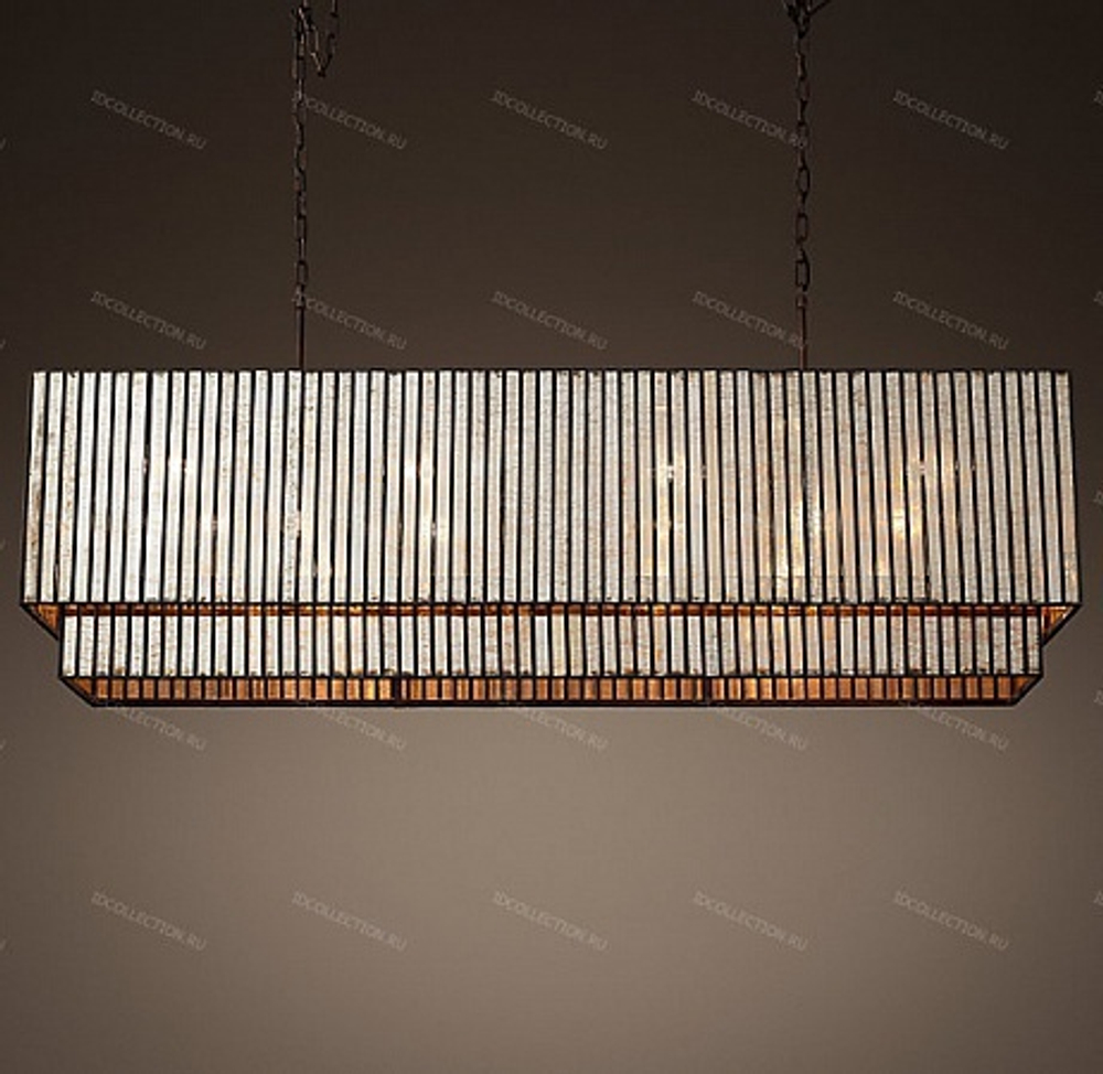 Люстра VITTI MIRRORED RECTANGULAR Restoration Hardware 68450526