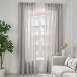 Комплект штор IKEA FJADERMOTT (ФЬЕДЕРМОТТ), Серый, 145х250 см, 2 шт