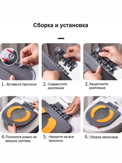 Накладка детская на унитаз NYU серая