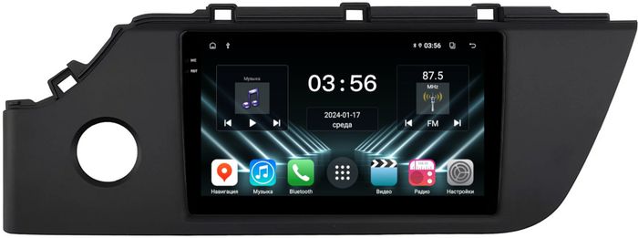 Магнитола для KIA Rio 4, Rio X 2020-2022, Solaris KRS/KRX 2024+ - FarCar S280 монитор 9.5" IPS на Android 13, CarPlay