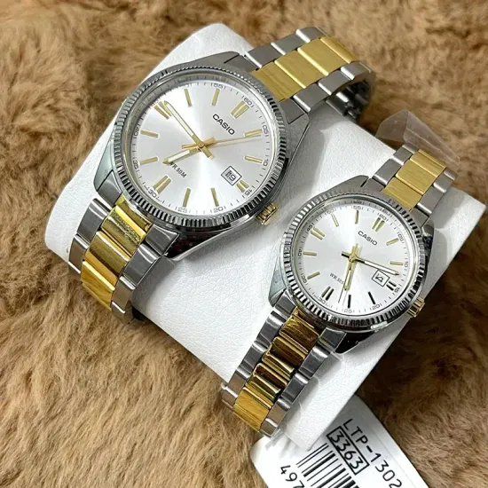 Парные часы Casio Standard: MTP-1302SG-7A и LTP-1302SG-7A