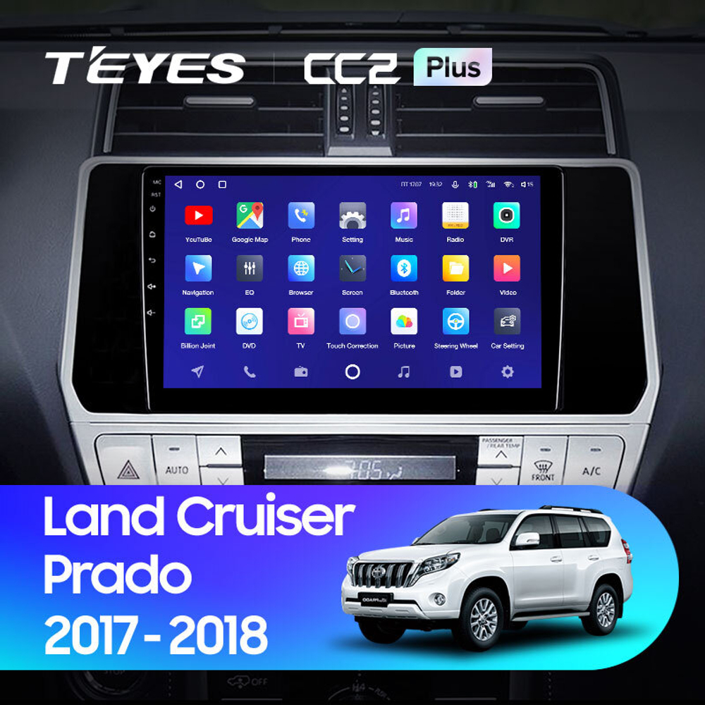 Teyes CC2 Plus 10.2"для TLC Prado 2017-2018