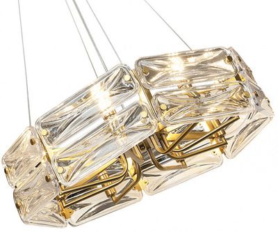 07598-70,36 Люстра Тира латунь d68 h150 E14 8*40W. ТМ Kink Light